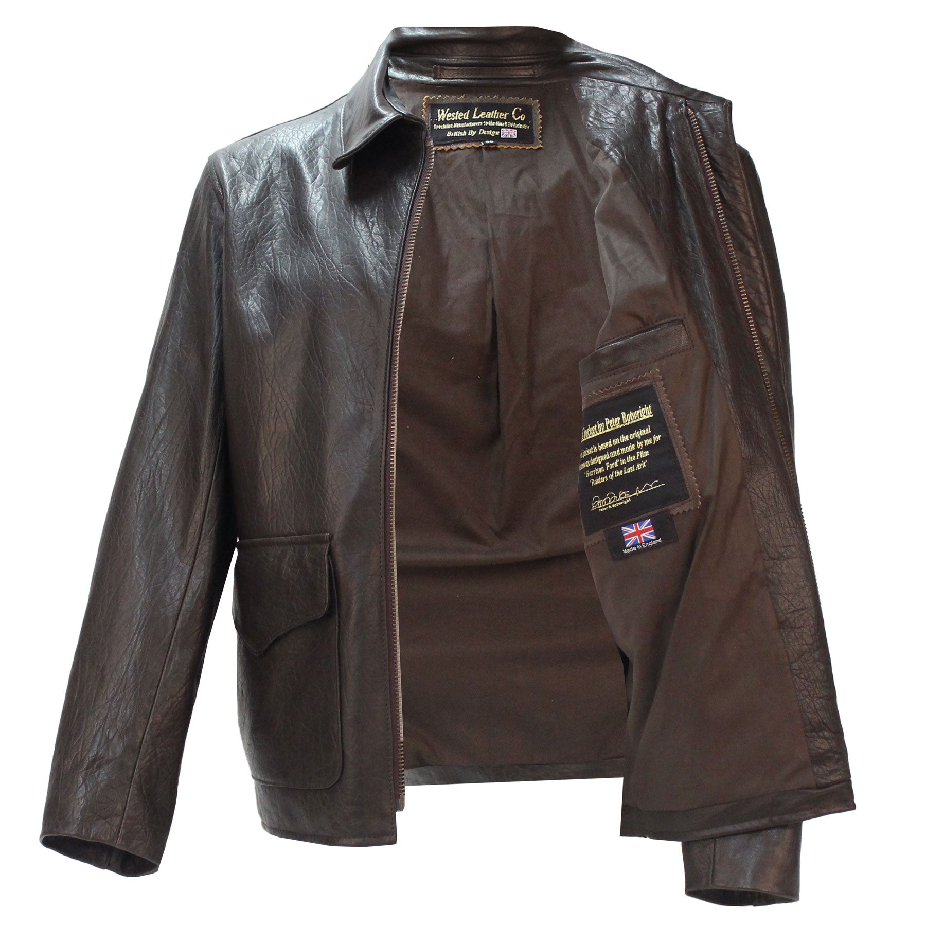 Raiders of Lost Ark Jacket in Washed Lambskin – THE INDIANA JONES