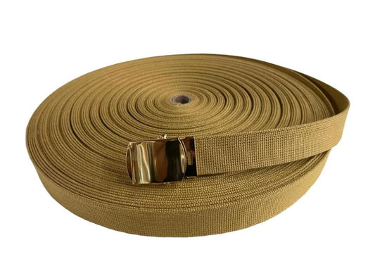 Indiana Jones Webbing Belt Cut To Size Khaki Colour